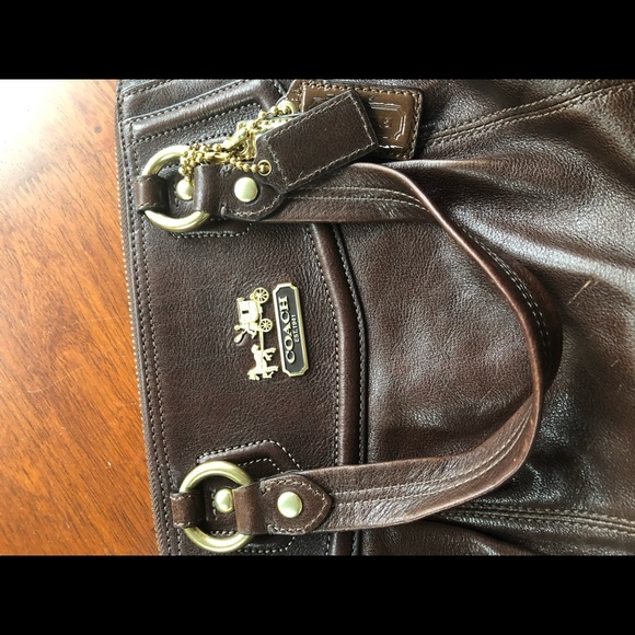 Coach brown leather bag - Picture 7 of 8